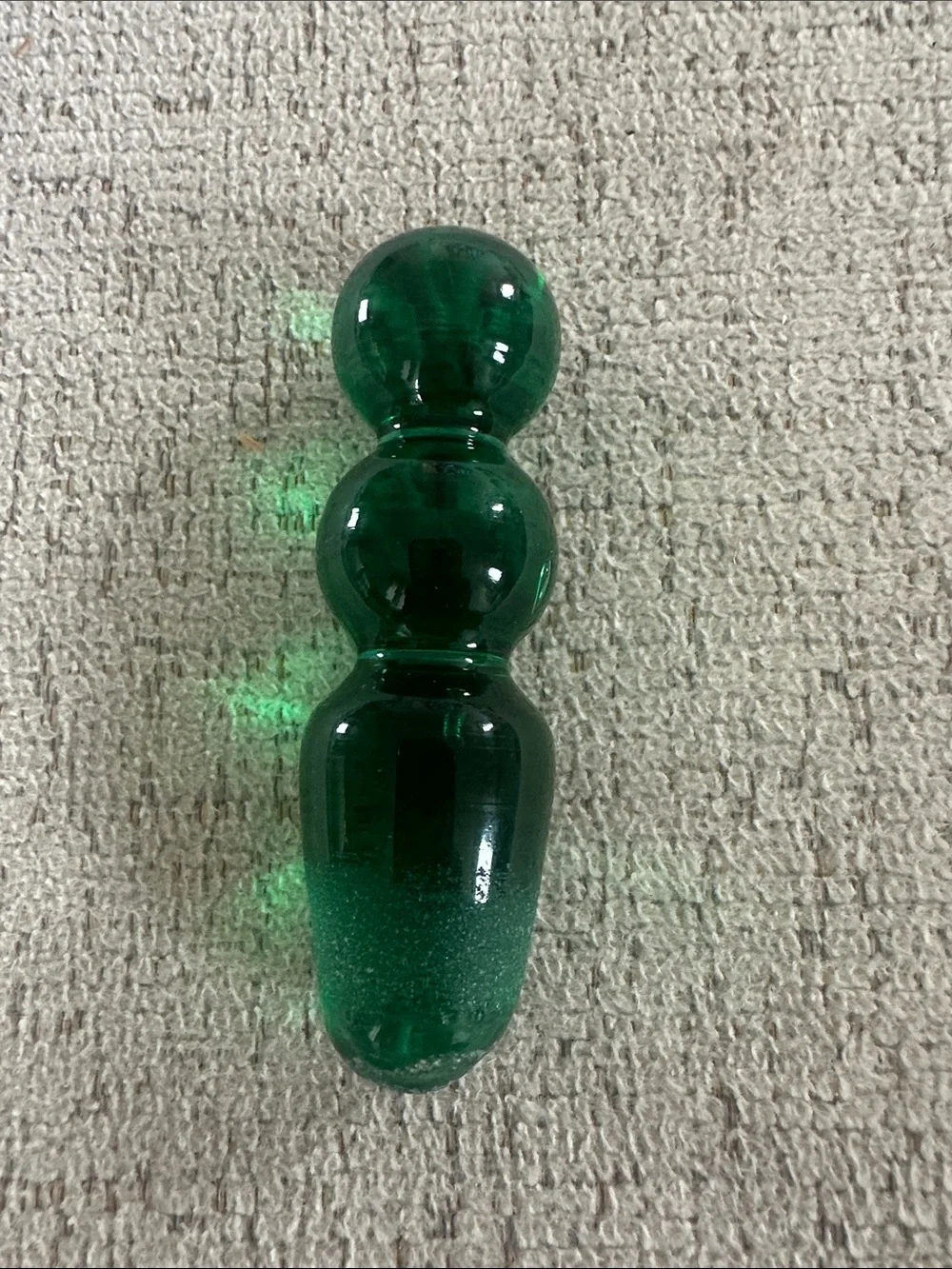 MCM Empoli Style Emerald Green Glass Bottle Stopper